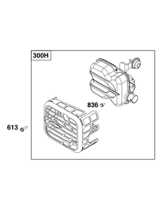 Part Location Diagram of 595515 Briggs and Stratton Muffler
